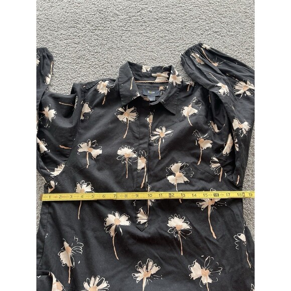 Anthropologie Maeve Dress Midi Women Cotton Button Front Preppy Boho Small New - Picture 8 of 13